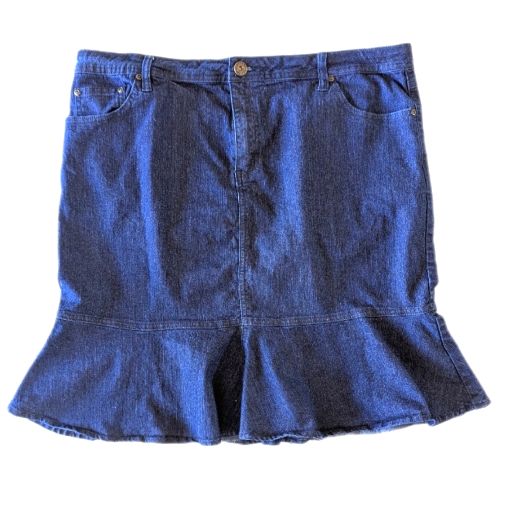 Ashley Stewart Jean Skirt - Blue Colour - Size 18W